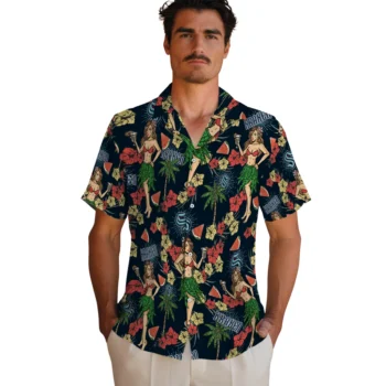 seattle kraken hawaiian girls design blue hawaiian shirts fashion forward