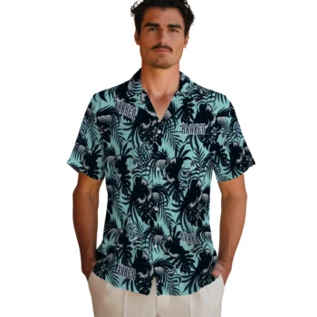 seattle kraken hibiscus exotic blue hawaiian shirts fashion forward