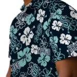 Seattle Kraken Hawaiian Shirt – Hibiscus Flower Design