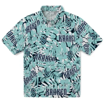 seattle kraken hibiscus overlay hawaiian shirts best selling
