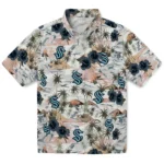Seattle Kraken Hawaiian Shirt – Hibiscus Seaside