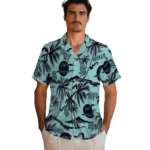 Seattle Kraken Hawaiian Shirt – Palm Sunset
