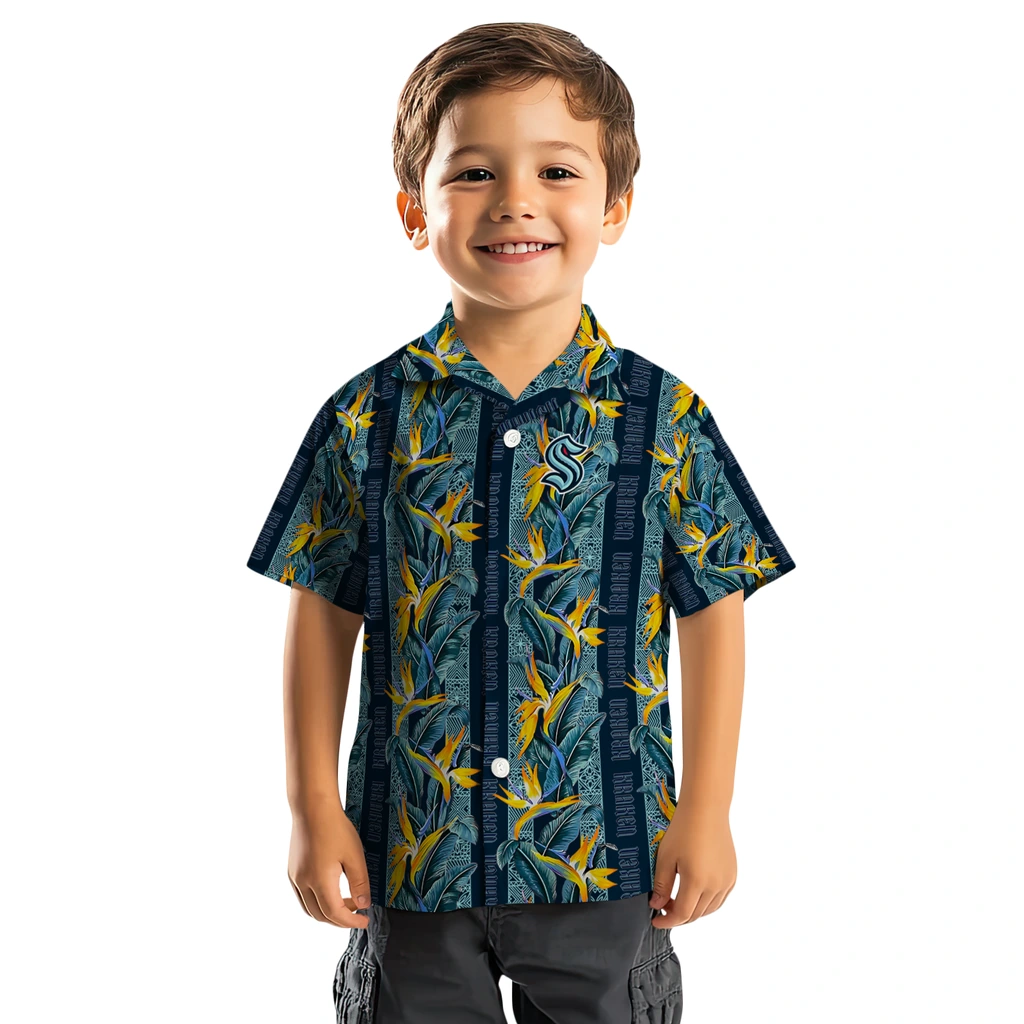 Seattle Kraken Hawaiian Shirt - Paradise Vines seattle kraken paradise vines blue hawaiian shirts top rated