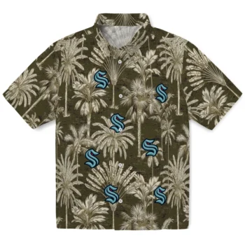 seattle kraken palm shadows blue hawaiian shirts best selling