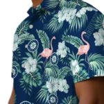 Seattle Mariners Hawaiian Shirt – Flamingo and Hibiscus