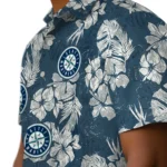 Seattle Mariners Hawaiian Shirt – Hibiscus Flowers