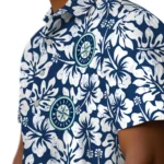 Seattle Mariners Hawaiian Shirt – Hibiscus Motif