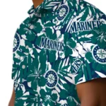 Seattle Mariners Hawaiian Shirt – Hibiscus Overlay
