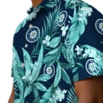 Seattle Mariners Hawaiian Shirt – Palm Leaves