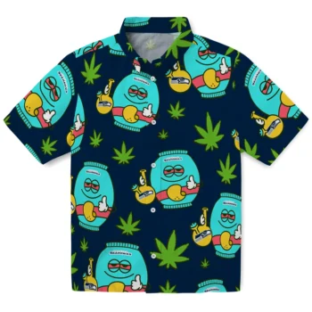 seattle seahawks bong smile blue hawaiian shirts best selling