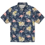 seattle seahawks flamingo hibiscus navy hawaiian shirts best selling