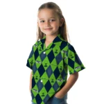 Seattle Seahawks Hawaiian Shirt – Golfing Plaid