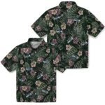 Seattle Seahawks Hawaiian Shirt – Hibiscus Leaves Pattern