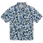 Seattle Seahawks Hawaiian Shirt – Hibiscus Motif