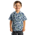 Seattle Seahawks Hawaiian Shirt – Hibiscus Motif