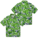 Seattle Seahawks Hawaiian Shirt – Hibiscus Overlay