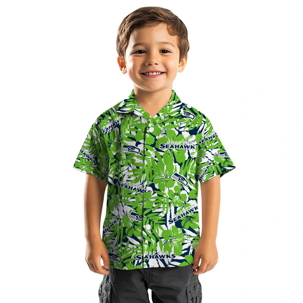 Seattle Seahawks Hawaiian Shirt - Hibiscus Overlay seattle seahawks hibiscus overlay hawaiian shirts top rated