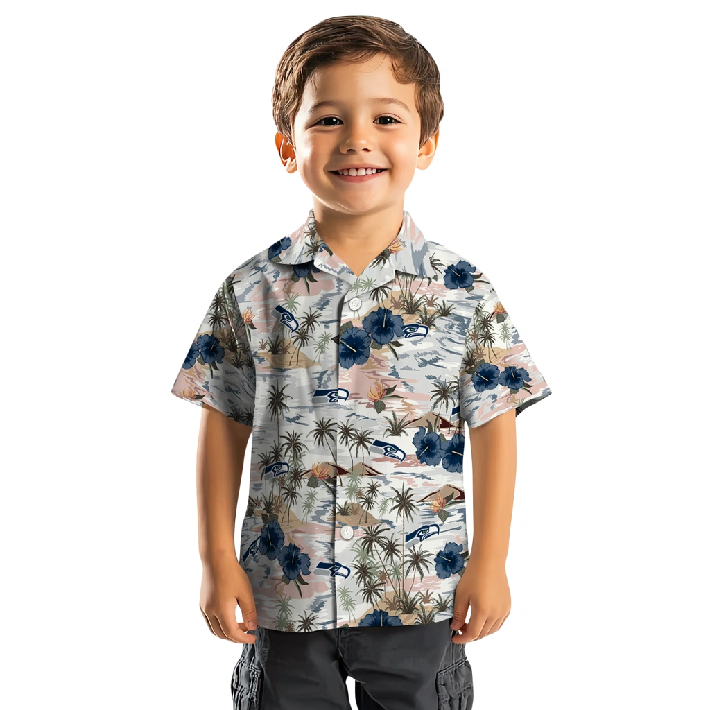 Seattle Seahawks Hawaiian Shirt - Hibiscus Seaside seattle seahawks hibiscus seaside white hawaiian shirts top rated