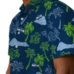 Seattle Seahawks Hawaiian Shirt – Palm And Clouds