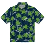 Seattle Seahawks Hawaiian Shirt – Palm Tree Motif