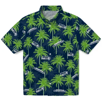 seattle seahawks palm grove blue hawaiian shirts best selling