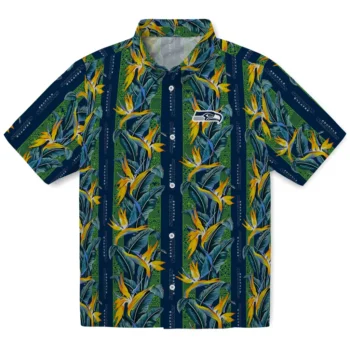 seattle seahawks paradise vines blue hawaiian shirts best selling
