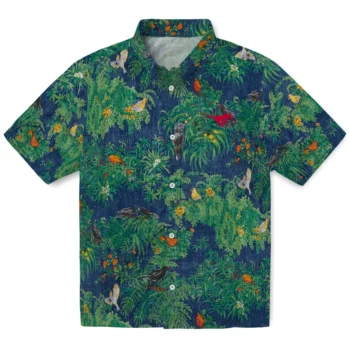smu mustangs bird canopy green hawaiian shirts best selling