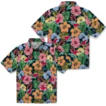 SMU Mustangs Hawaiian Shirt – Brilliant Hibiscus Garden