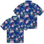 SMU Mustangs Hawaiian Shirt – Flamingo and Hibiscus