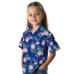 SMU Mustangs Hawaiian Shirt – Flamingo and Hibiscus