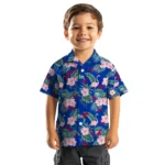 SMU Mustangs Hawaiian Shirt – Flamingo and Hibiscus