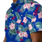 SMU Mustangs Hawaiian Shirt – Flamingo and Hibiscus