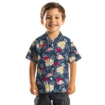 SMU Mustangs Hawaiian Shirt – Flamingo Hibiscus