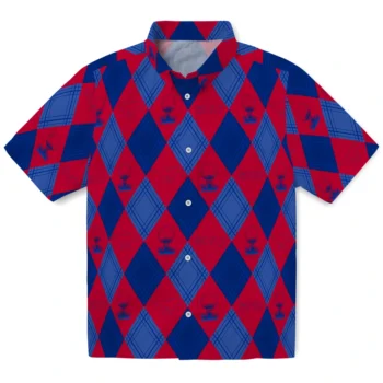 smu mustangs balloon plaid blue hawaiian shirts best selling