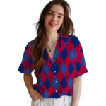 SMU Mustangs Hawaiian Shirt – Golfing Plaid