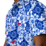 SMU Mustangs Hawaiian Shirt – Hibiscus Blooms