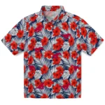 SMU Mustangs Hawaiian Shirt – Hibiscus Fiesta