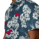 SMU Mustangs Hawaiian Shirt – Hibiscus Flowers