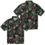 SMU Mustangs Hawaiian Shirt – Hibiscus Leaves Pattern