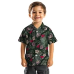 SMU Mustangs Hawaiian Shirt – Hibiscus Leaves Pattern