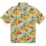 SMU Mustangs Hawaiian Shirt – Hibiscus Mood