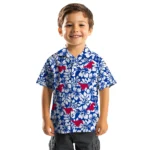 SMU Mustangs Hawaiian Shirt – Hibiscus Motif