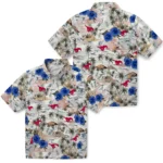 SMU Mustangs Hawaiian Shirt – Hibiscus Seaside