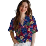 SMU Mustangs Hawaiian Shirt – Hibiscus Tiki Jungle