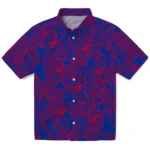 SMU Mustangs Hawaiian Shirt – Leaf Outline