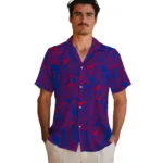 SMU Mustangs Hawaiian Shirt – Leaf Outline