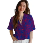 SMU Mustangs Hawaiian Shirt – Leaf Outline