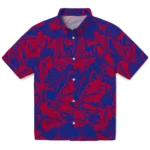 SMU Mustangs Hawaiian Shirt – Monstera Layer
