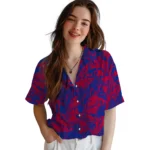 SMU Mustangs Hawaiian Shirt – Monstera Layer