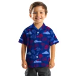 SMU Mustangs Hawaiian Shirt – Palm And Clouds